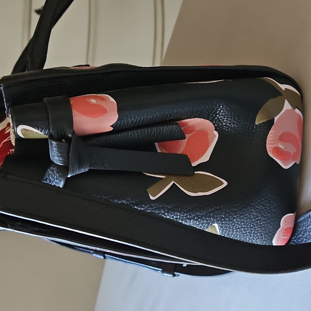 Kate Spade Black and Pink Floral Satchel - Picture 4 of 9